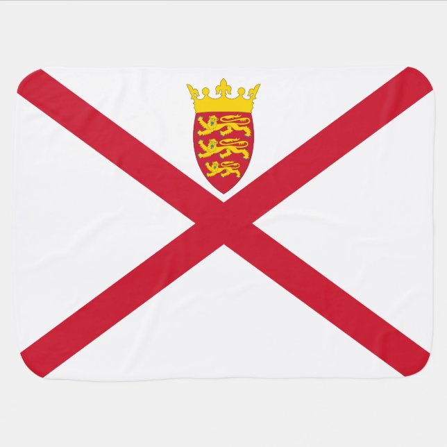 Jersey Flag Baby Blanket (Horizontal)