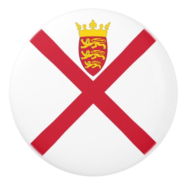 Jersey Flag Ceramic Knob (Front)