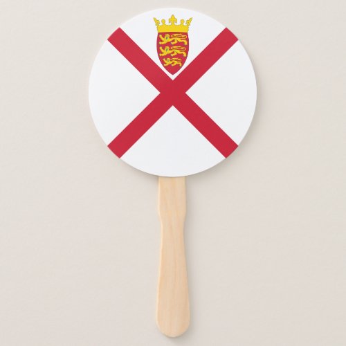 Jersey Flag Hand Fan