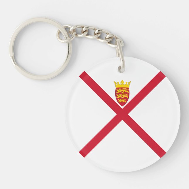 Jersey Flag Keychain (Front)