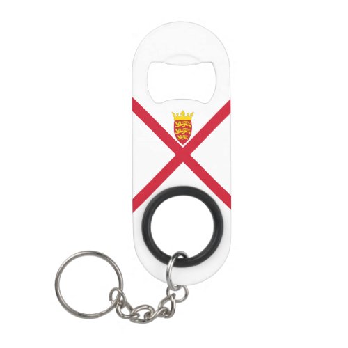 Jersey Flag Keychain Bottle Opener