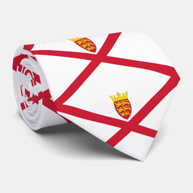 Jersey Flag Neck Tie (Rolled)