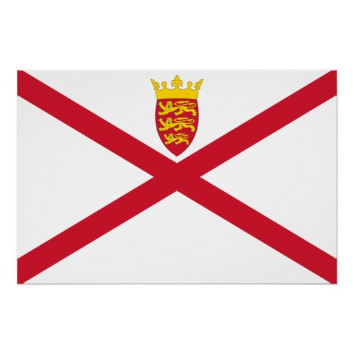 Jersey Flag Poster