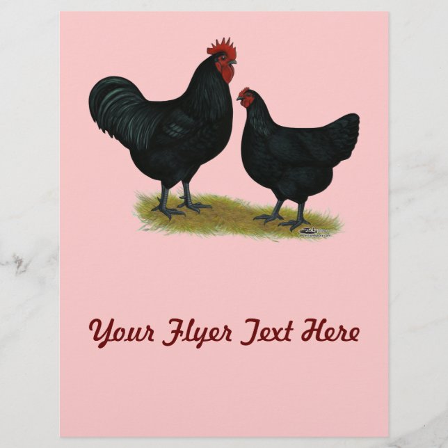 Jersey Giant Chickens Flyer (Front)