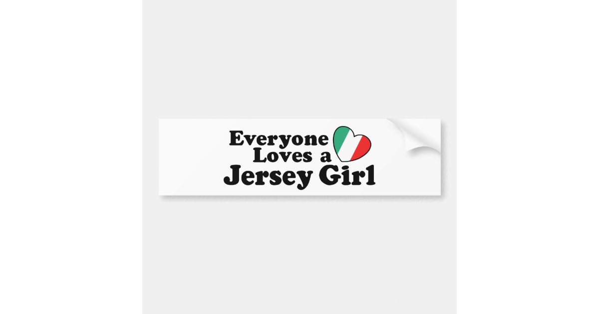 Jersey Girl Bumper Sticker Zazzle