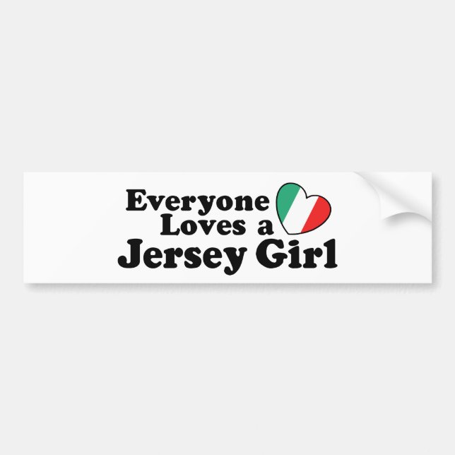 Jersey Girl Bumper Sticker (Front)