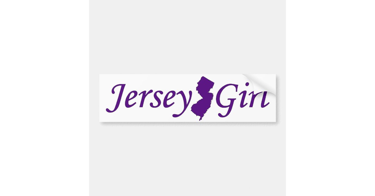 Jersey Girl Bumper Sticker Zazzle