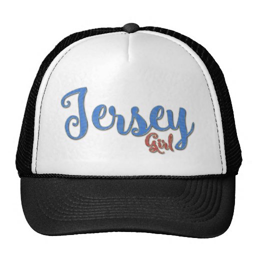 Jersey Girl Diamond design Trucker Hat | Zazzle
