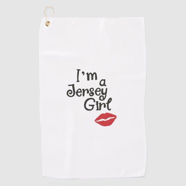 Jersey Girl Golf Towel (Front)