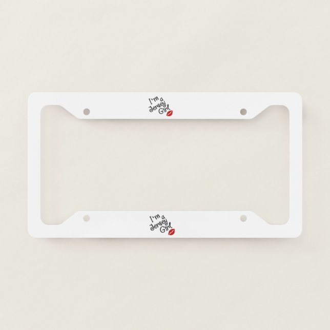Jersey Girl License Plate Frame (Front)