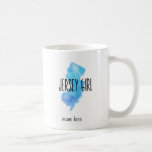 Jersey Girl Personalized Mug<br><div class="desc">Great gift for bridesmaids,  friends or your favorite Jersey Girl. Personalize with name and date</div>
