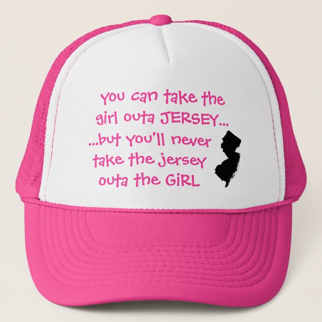jersey girl trucker hat (Front)
