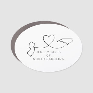 Jersey Girls of North Carolina Car Magnet