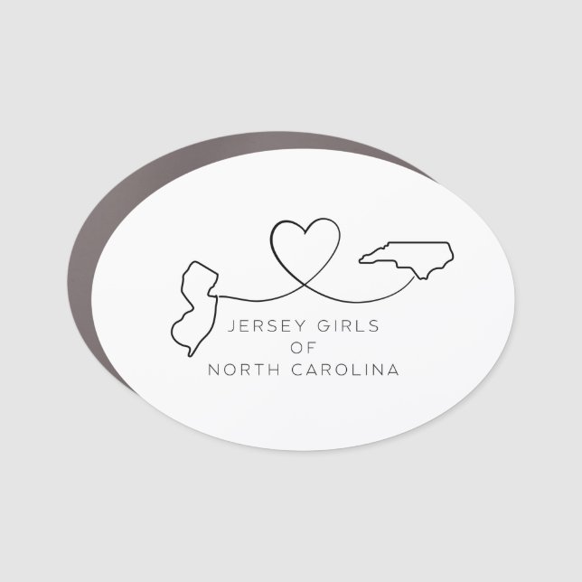 Jersey Girls of North Carolina Car Magnet (Front)