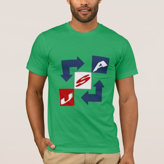 Jersey green turf t-shirt DESIGN USA (Front)