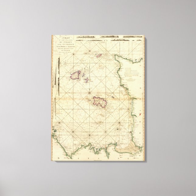 Jersey, Guernsey Canvas Print (Front)