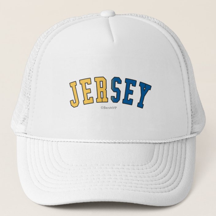 Jersey in State Flag Colors Hat
