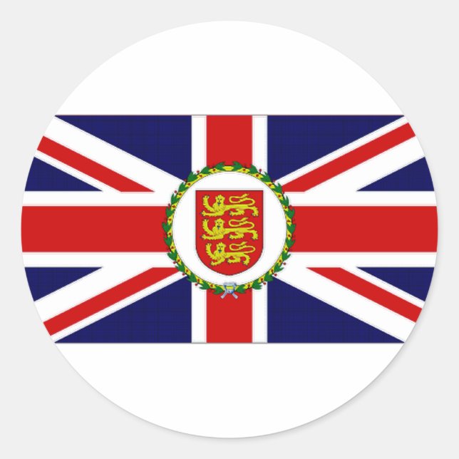 Jersey Lieutenant Governor Flag Classic Round Sticker (Front)