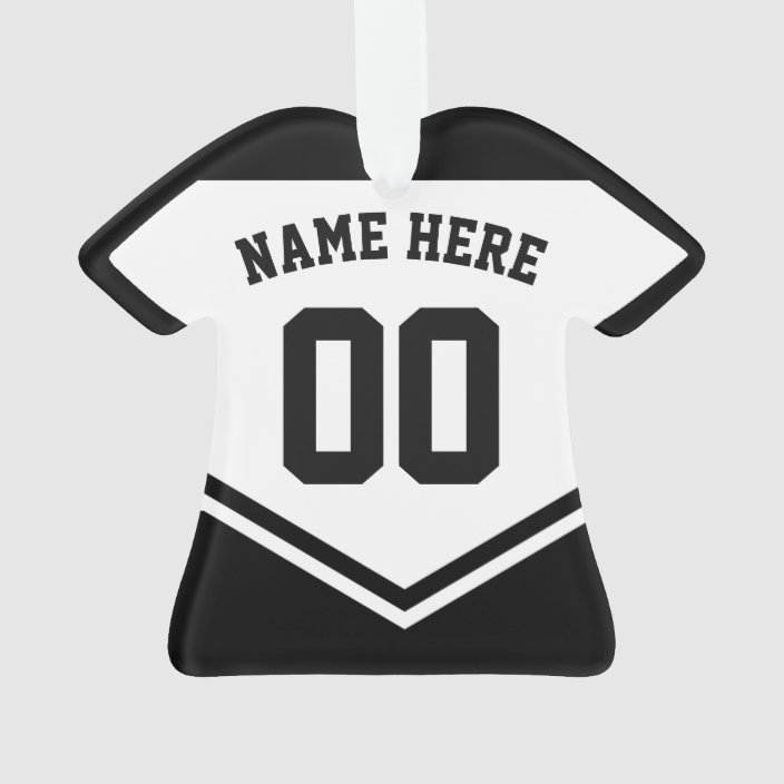 jersey name number ornament template hockey rugby zazzlecom