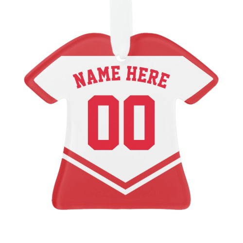 Jersey Name Number Ornament Template Hockey Soccer