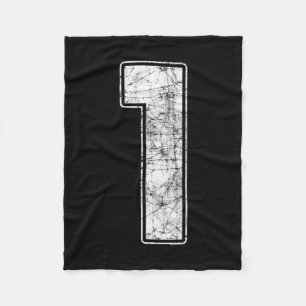 Jersey number 1 uniform biggest fan favorite fleece blanket