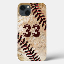 Jersey Number Cool Vintage Baseball iPhone 6 Cases