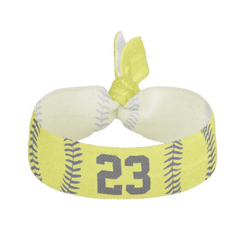 Jersey NUMBER Softball Hair Accessories for Girls Hair Tie