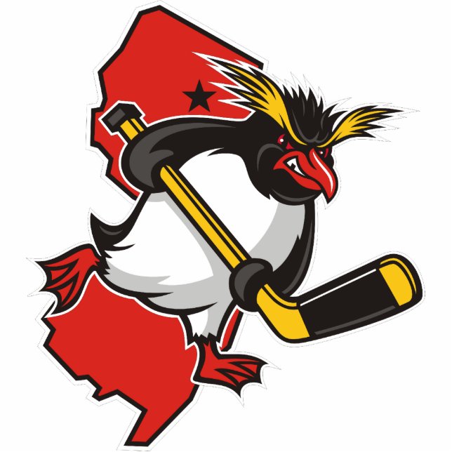 Jersey Penguins Ornament (Front)