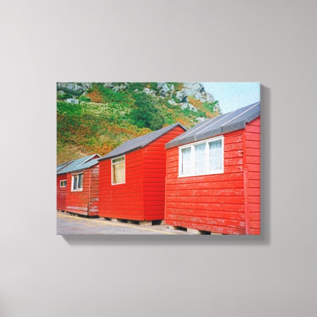 Jersey sheds canvas print (Front)