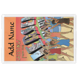 Jersey Shore, add names Acrylic Tray