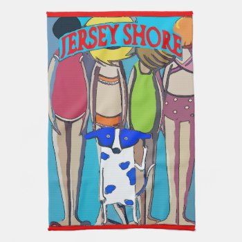 Jersey Shore Beach Towels by figstreetstudio at Zazzle