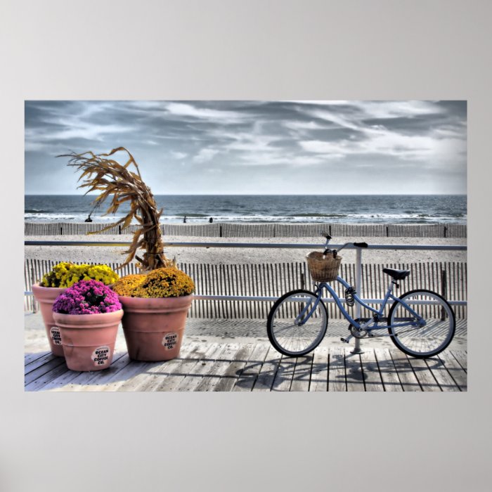 Jersey Shore Boardwalk   HDR Print