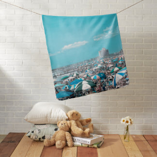 Jersey Shore Coastal Beach Art Baby Blanket