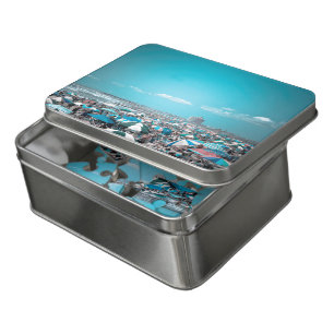 Jersey Shore Coastal Beach Jigsaw Puzzle