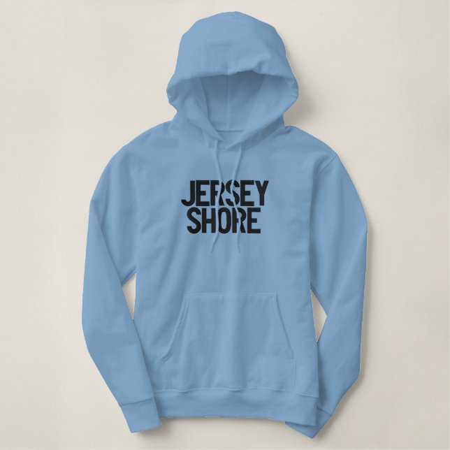 JERSEY SHORE  EMBROIDERED HOODIE (Design Front)