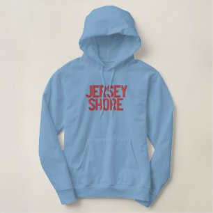JERSEY SHORE  EMBROIDERED HOODIE