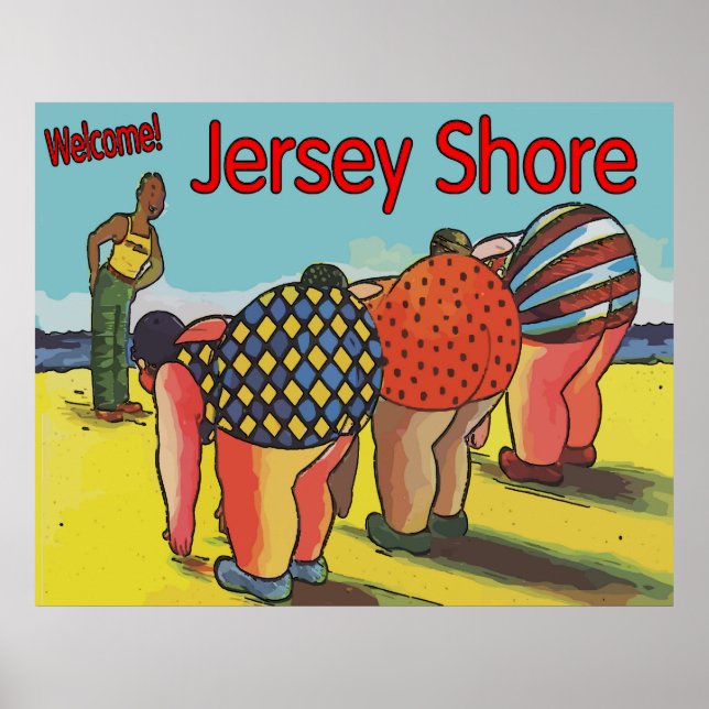 Jersey Shore Exercise Class Poster (Front)