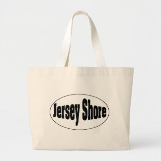 Jersey Shore Oval Large Tote Bag