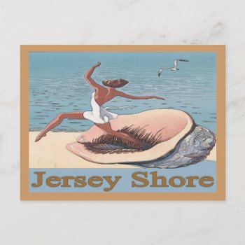 Jersey Shore  Shell Poster  Postcard by figstreetstudio at Zazzle