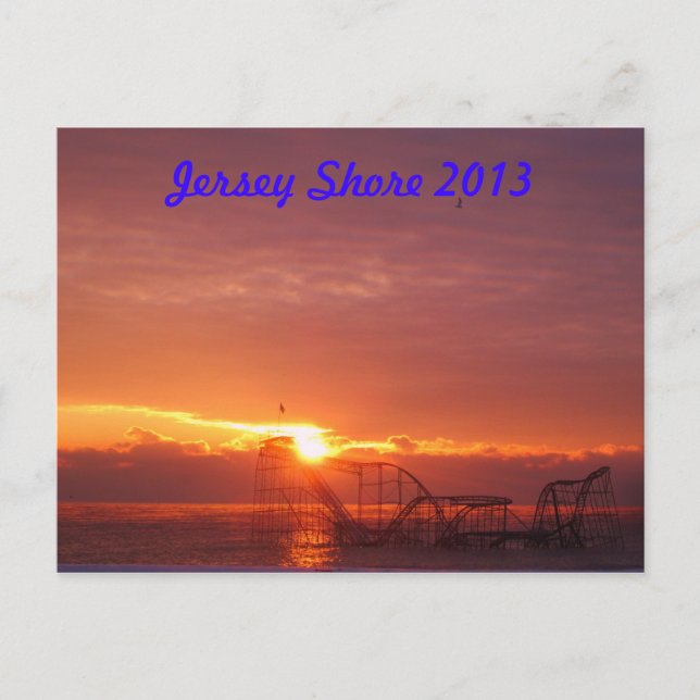 Jersey Shore Sunrise Postcard (Front)