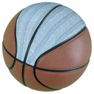 Jersey Stripe Knit Pattern in Baby Blue  Basketball