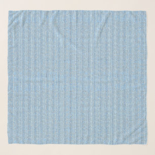 Jersey Stripe Knit Pattern in Baby Blue  Scarf