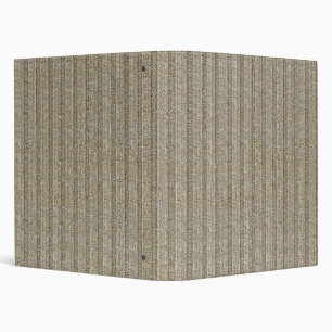 Jersey Stripe Knit Pattern in Soft Beige 3 Ring Binder