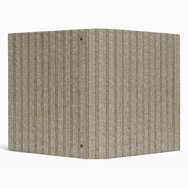 Jersey Stripe Knit Pattern in Soft Beige 3 Ring Binder (Background)