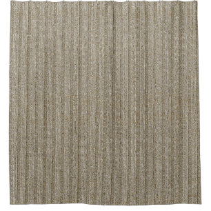 Jersey Stripe Knit Pattern in Soft Beige Shower Curtain