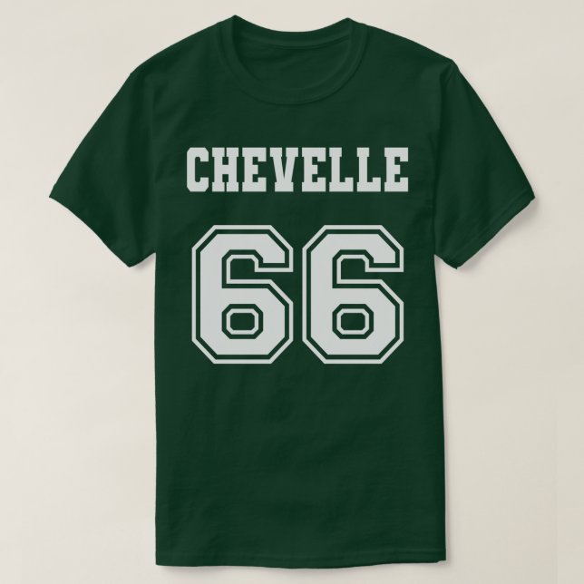 Jersey Style Chevelle 66 1966 Old School Muscle Ca T-Shirt (Design Front)
