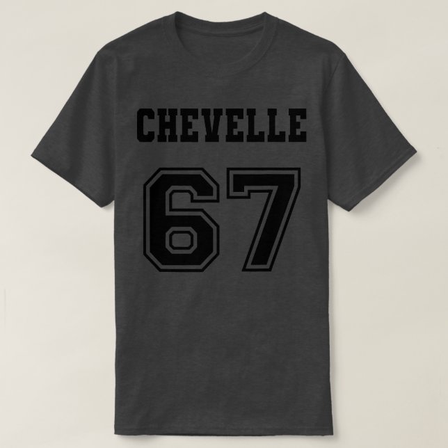Jersey Style Chevelle 67 1967 Old School Muscle Ca T-Shirt (Design Front)