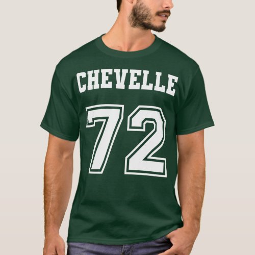 Jersey Style Chevelle 72 1972 Old School Muscle Ca T_Shirt