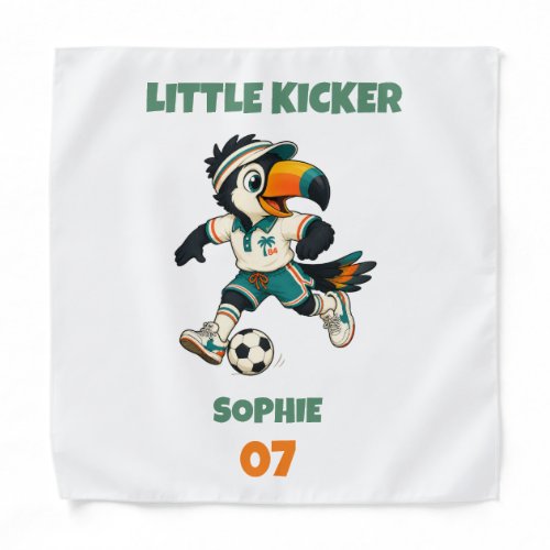Jersey Style Custom Toucan Football Little Kicker Bandana