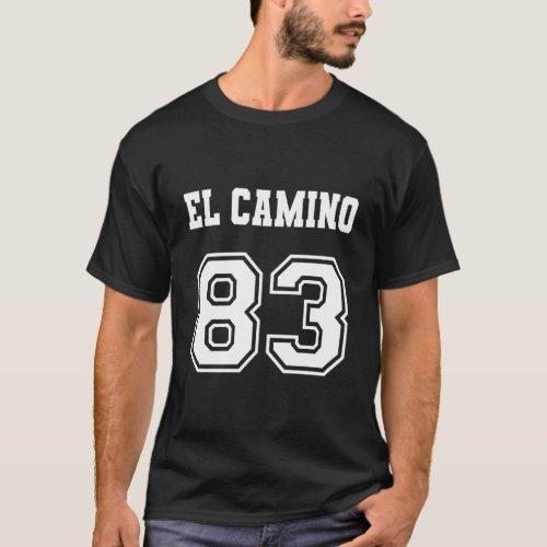 Jersey Style El Camino 83 1983 Old School Muscle C T_Shirt